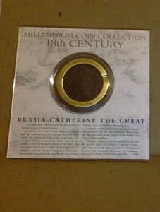 Moneda Colección Monedas Milenio. Catalina la Grande. Siglo XVIII. - Imagen 1 de 8