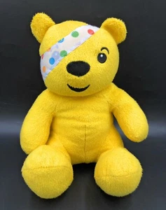 BBC Children in Need Pudsey Bear 10" Sitting Plush Soft Toy Teddy Comforter 2011 - Picture 1 of 6