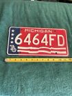 1976 Michigan License Plate Bicentennial US Flag 6464FD 76