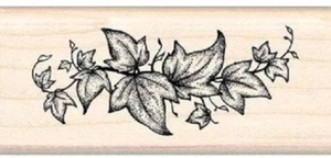 IVY VINE BORDER Rubber Stamp 91293 Inkadinkado NEW! design trim leaves nature - Picture 1 of 1