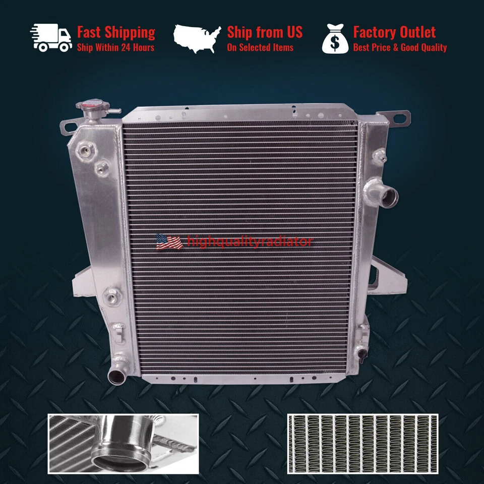 All Aluminum Radiator For 1995-1997 1996 Mazda B4000 4.0L 3Rows AT Foto 1 de 4