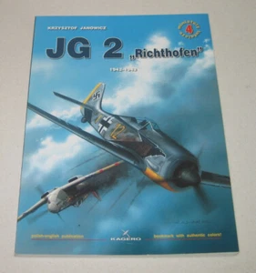 Kagero 4 WWII German Fighters JG 2 Richthofen 1942-1943 Janowicz Soft Cover - Imagen 1 de 3
