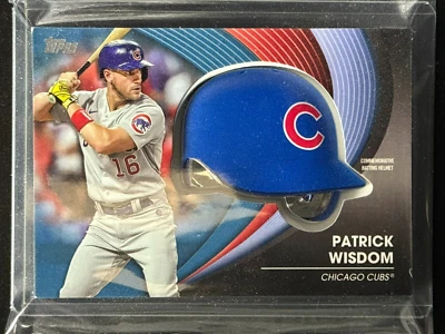 2022 Topps Update Patrick Wisdom Commemorative Batting Helmet #BH-PW - Image 1 of 2