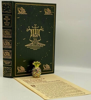 1948 ICL TRAVELS ADVENTURES OF MARCO POLO Collector Edition 24K GOLD ILLUSTRATED - Image 1 of 4