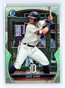 2023 Bowman Draft Jace Jung #BDC-104 Chrome Lunar Glow Refractor Detroit Tigers - Picture 1 of 2