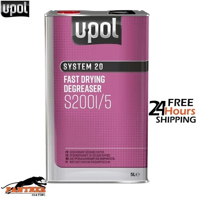 U-POL SYSTEM 20 FAST DRYING DEGREASER S2001/5 PANEL WIPE 5 LITRE PANEL WIPE UPOL