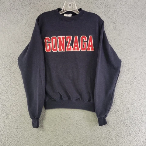 Gonzaga Bulldogs Sweater Men XS Extra Small Blue Champion Embroidered Sweatshirt Cover