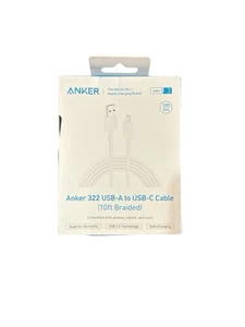Anker 10ft USB-A to USB-C Charging Cable  - BRAND NEW Safe Charging - Picture 1 of 2