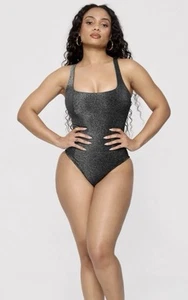 Yitty Shaping Swim Luxe Waist Cinching One Piece Swimsuit Med Fabletics Black - Picture 1 of 7