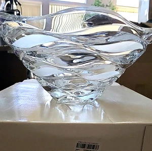 Cristal Durand Crecendo 12" Französische Bleikristall Servierschale Hergestellt in Frankreich, NEU - Bild 1 von 9