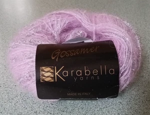 Karabella Yarns Gossamer 222 Yds 50g Kid Mohair, nylon Pink & silver - Picture 1 of 3