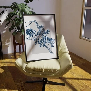 Raise Hell, Kid - 07 Poster: Art Print, Bold Art, Cowboy Decor, Graphic Design - Picture 1 of 9