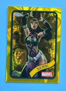 2025 Topps Chrome Marvel SERSI Yellow Lava Refractor #77 SP - Picture 1 of 2
