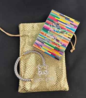 Brazalete rústico juego de cartas de la suerte juego conjunto de regalo brazalete de metal trenzado + tarjetas de radiocontrol y bolsa Foto 1 de 4