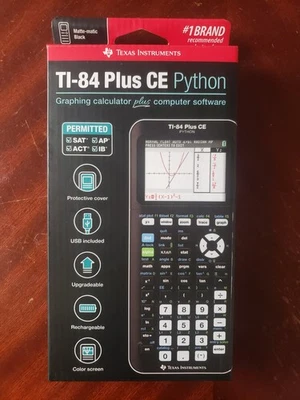 Texas Instruments TI-84 Plus CE Python Graphing calculator black sealed