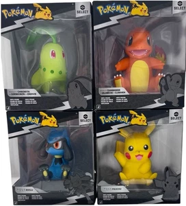 Pokemon Select Series 4 COMPLETE SET-Pickachu, Charmander, Chikorita, Riolu NEW - Picture 1 of 10
