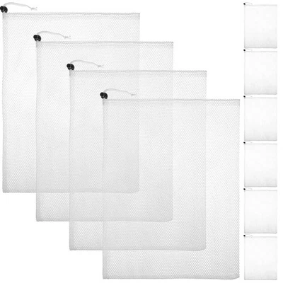 10 Pcs Sacchetti Di Stoccaggio Borse Rete Per Buste Caramelle Con Coulisse - Image 1 of 4