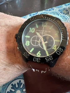 Android AD642 Divemaster Lefty Chronograph Men’s Watch Mint B7 - Picture 1 of 5