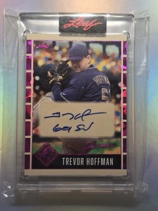 2025 LEAF SEASON IN THE SUN TREVOR HOFFMAN INSCRIPTION AUTO "601 SAVES" #1/7 🔥 - Picture 1 of 2