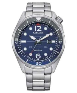 OROLOGIO UOMO CITIZEN OF SEAPLANE ECO-DRIVE SUB 100m AW1716-83L - Foto 1 di 4