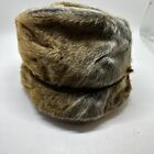 Men's Brown Faux Fur Grandpa Cossack Hat Size L? Bin V
