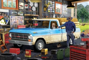 Eurographics 1000 Piece Jigsaw Puzzle Hard Day’s Work Ford Truck - Picture 1 of 1