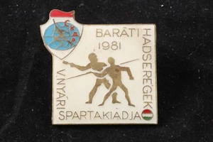 Ungarn Sommerfreundschaftsarmee Streitkräfte Spartakiad 1981 CKDA Abzeichen Teilnehmer - Bild 1 von 3