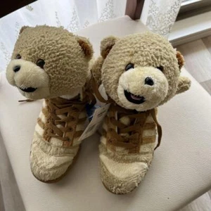 Adidas Jeremy Scott Bear Beige Brown Sneakers Limited Men's Size US 4.5 Rare #3 - Picture 1 of 10
