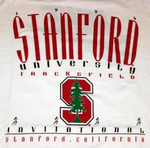 Stanford University NIKE T-Shirt XL 1994 Track & Field Invitational 100% Cotton - Picture 1 of 8