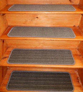 13 Step 9'' x 30'' +1 Landing 30" x 30'' Stair treads Tufted Wool Woven . - Picture 1 of 4