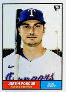 2024 TOPPS ARCHIVES 1961 VARIATION #31 JUSTIN FOSCUE TEXAS RANGERS - Picture 1 of 2