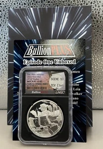 Bullion PLUS 2022 Niue Star Wars Vehicle Silver $2 NGCX PF10 UC Ep. V Script Cut - Picture 1 of 7