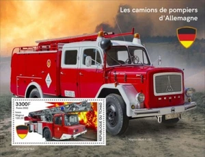 Chad - 2022 German Fire Engines - Stamp Souvenir Sheet - TCH220125b1 - Picture 1 of 1