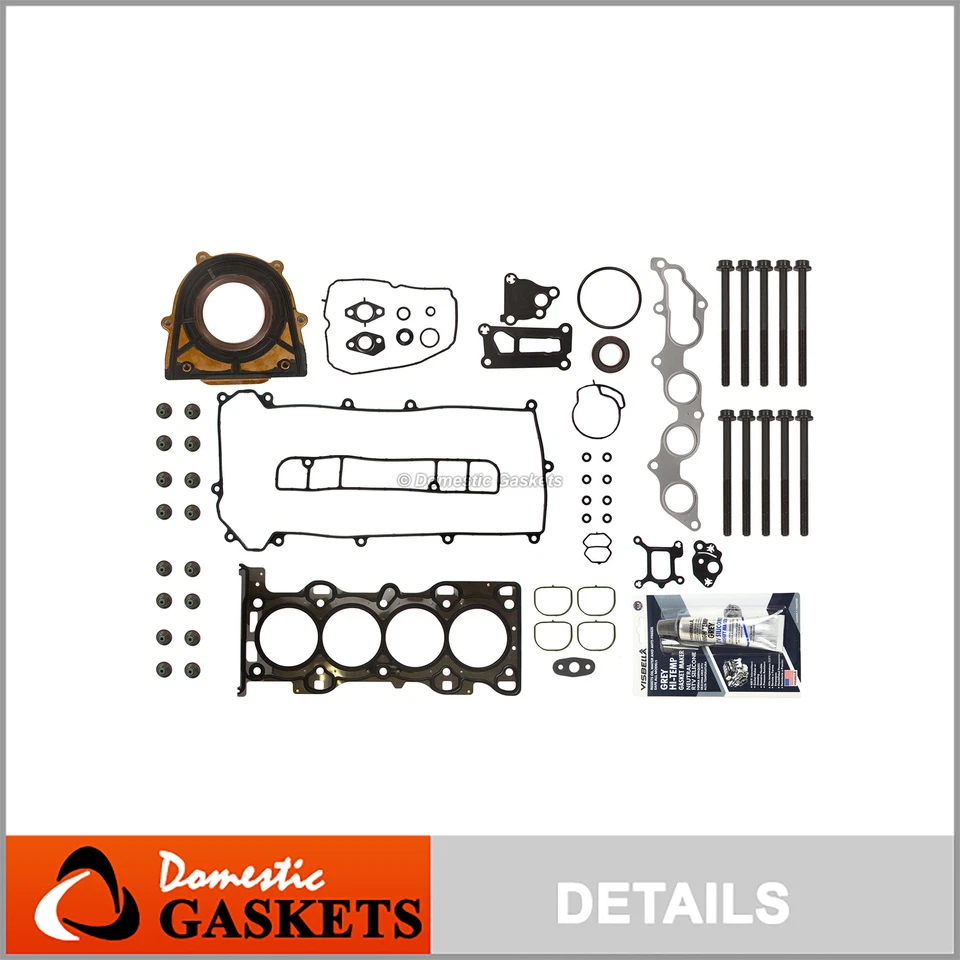 适用于 01 - 11 福特 Ranger Escape 马自达 B2300 2.3L DOHC 全垫圈套装螺栓 — 第 1/4 张图片