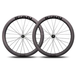 ICAN G25 700c Carbon Gravel Bike Wheelset Wheelset 25mm Inner Width in the USA - Picture 1 of 12