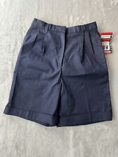 DENNIS Junior School Uniform Blue Anchor Shorts  Pockets Size 14 Made in U.S.A.