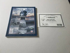 PITTSBURGH STEELERS 2009 SUPERBOWL XLIII PROGRAM SIGNED BY RYAN CLARK W/COA - Bild 1 von 4