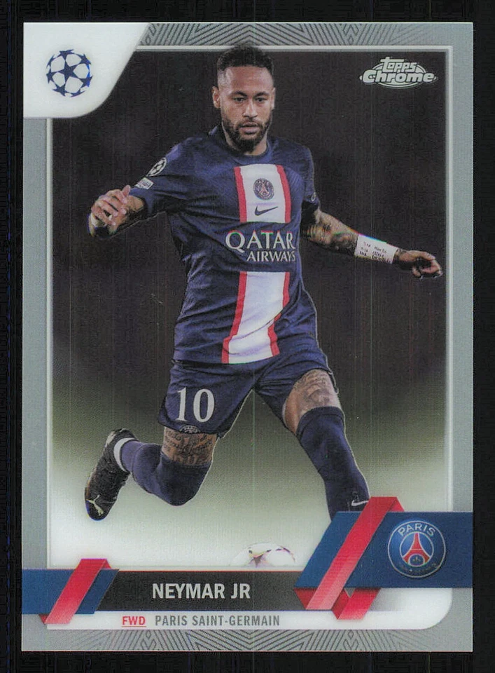2022-23 Topps Chrome UEFA Club Competitions #10 Neymar Jr - Image 1 of 2