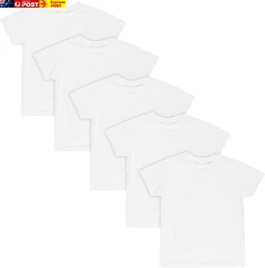 Boys' Undershirt, Ecosmart Short Sleeve Crew Shirts, Multiple Packs Available, W - Picture 1 of 4
