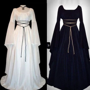 Renaissance Medieval Witch Fancy Dress Costume Gothic Women Victorian Gown - Picture 1 of 17