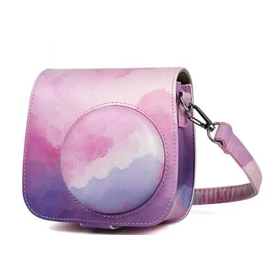 Leather Camera Bag Case Protect Cover For Fujiflim Fuji Instant Instax Mini8/9 - Image 1 of 4