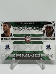 OJ Mayo Zach Randolph 2009-10 Donruss Elite Teamwork Combos #14 Green Parallel - Picture 1 of 2