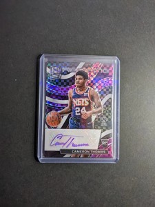 2021-22 Panini Spectra Aspiring Purple Prizm 02/35 Cameron Thomas Rookie Auto RC