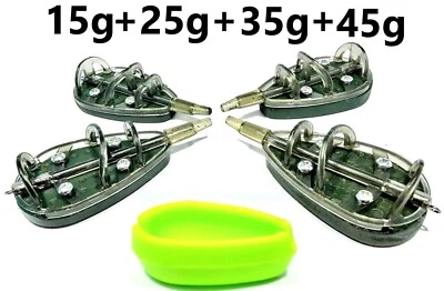 4+1 Method Feeder Set Futterkorb Ausdrückform Futterform Methodkörbe 15g - 45g - Bild 1 von 4