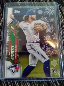 2020 Topps Christmas Holiday Bo Bichette Rookie Card - Picture 1 of 2