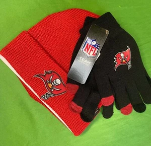 NFL Tampa Bay Buccaneers Woolly Hat & Gloves Set OSFM NWT - Picture 1 of 5