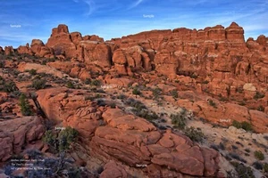 Arches National Park Moab Utah # 3 Red Rock Desert Poster Photo Print AP06 - Picture 1 of 1