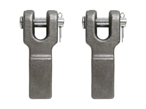 Weld-on Chain Retainer Fits 1/4"-5/16" chain for trailer attachment point 2pcs - Picture 1 of 6