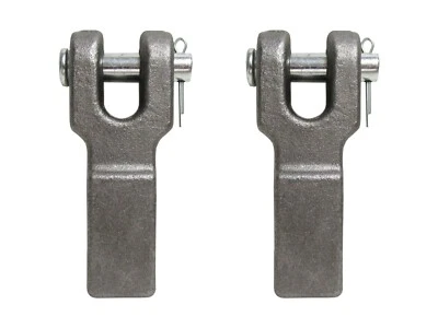 Weld-on Chain Retainer Fits 1/4"-5/16" chain for trailer attachment point 2pcs Foto 1 de 4