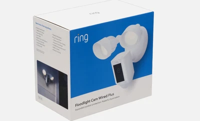 Ring Floodlight Cam Wired Plus — Seguridad exterior para el hogar o la empresa con mot... Foto 1 de 3
